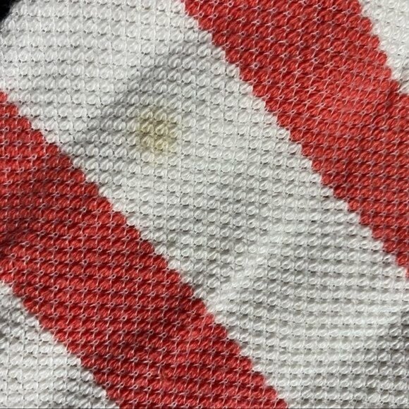 Caslon Pink White Striped Bell Sleeve Dress Gogo Style Oversized Sweater Dress S - Picture 12 of 13